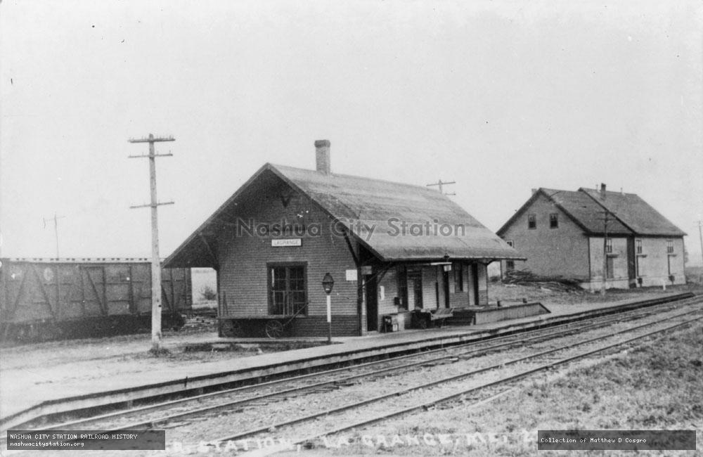 Postcard: Railroad Station, LaGrange, Maine